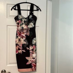 Floral cocktail dress